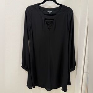 Express Black Long Sleeve Dress